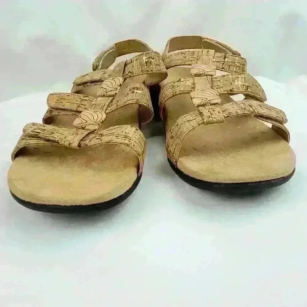 Vionic Amber Tan Cork Sandal sz 10 - Picture 11 of 14